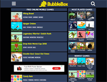 Tablet Screenshot of m.bubblebox.com